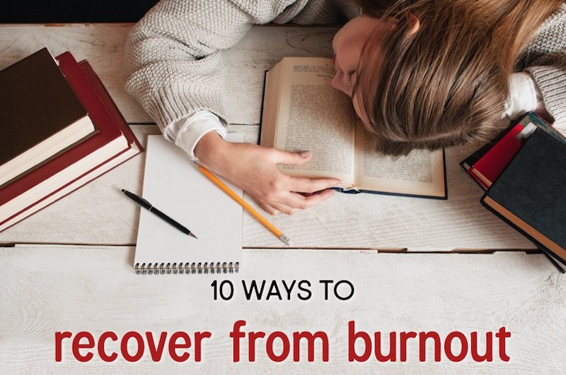 ways to recover from burnout