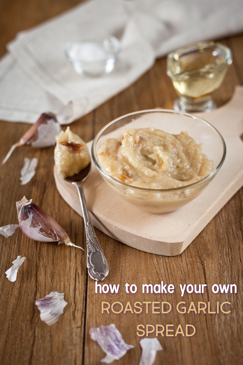 how to make roasted garlic spread recipe