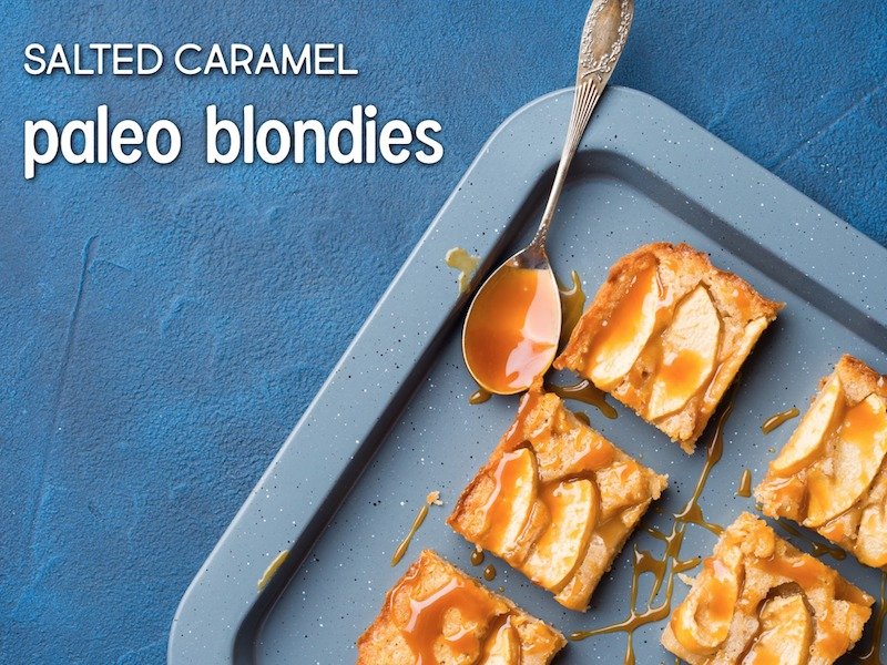 paleo salted caramel blondies